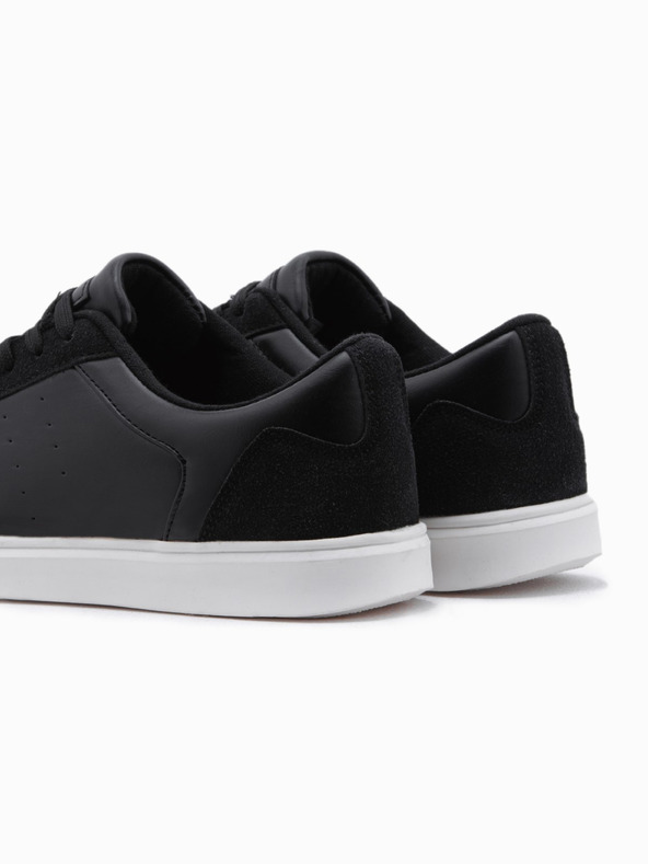 Ombre Clothing Небрежни мъжки кецове OLDSCHOOL - черни V2 OM-FOCS-0104 Ombre Clothing