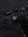 Ombre Clothing Мъжки дънки с износване REGULAR FIT - черни V2 OM-PADP-0241 Ombre Clothing