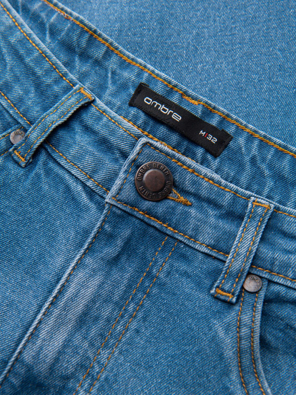 Ombre Clothing Мъжки разширени дънки REGULAR FIT - сини V3 OM-PADP-0241 Ombre Clothing