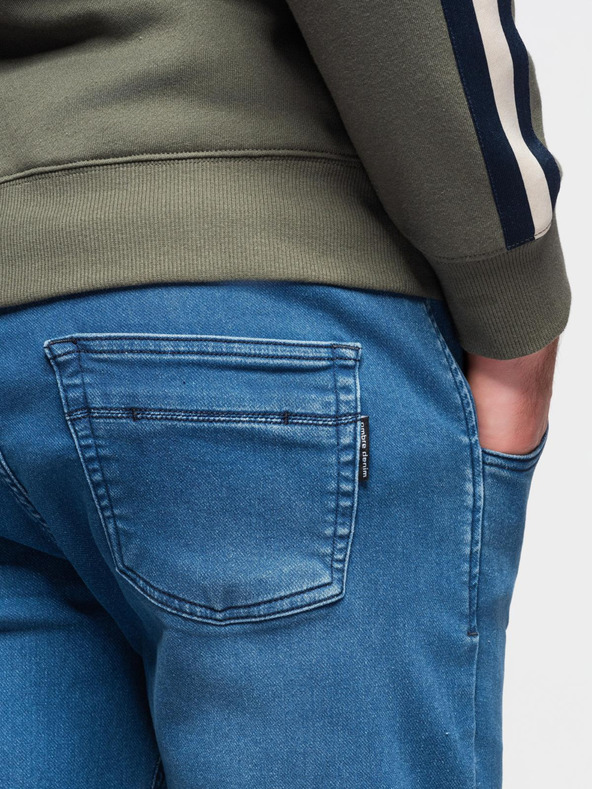 Ombre Clothing Мъжки дънки със шнур в талията - сини V1 OM-PADJ-0242 Ombre Clothing