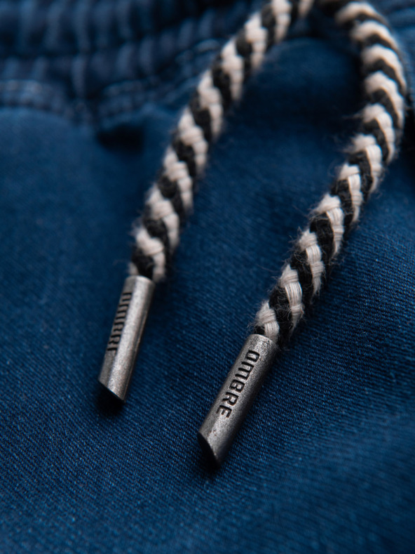 Ombre Clothing Мъжки дънки с ребрирана талия - тъмносини V3 OM-PADJ-0242 Ombre Clothing