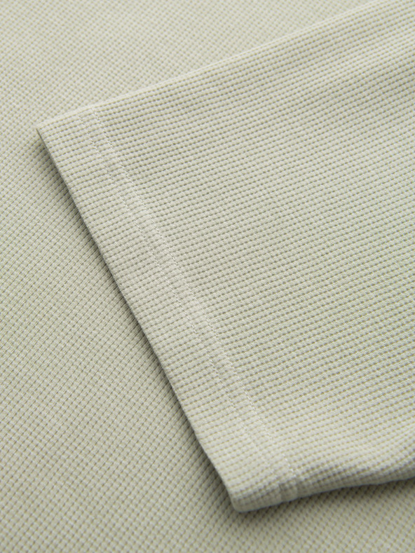 Ombre Clothing Мъжка тениска с кръгло деколте и вафлена текстура - фисташка V4 OM-TSCT-0197 Ombre Clothing