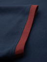 Ombre Clothing Мъжка тениска с контрастни вложки и деколте - тъмно синьо V1 OM-TSCT-0198 Ombre Clothing