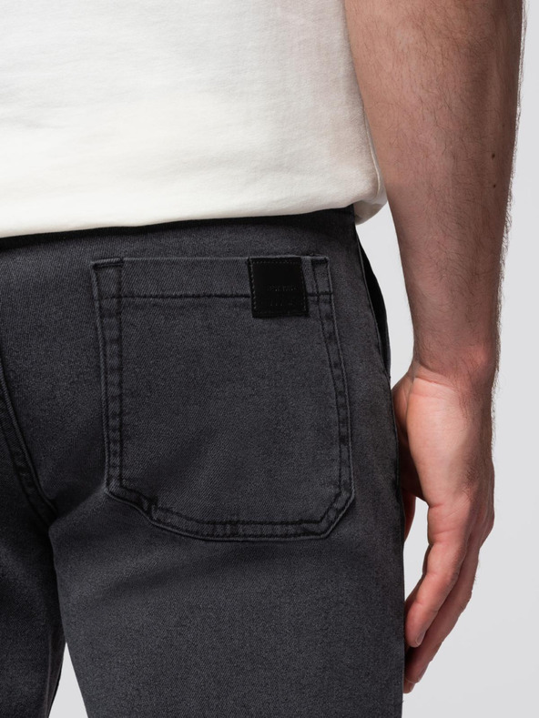 Ombre Clothing Мъжки дънкови панталони JOGGERS с перлив ефект - сиво V3 OM-PADJ-0267 Ombre Clothing