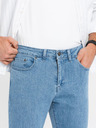 Ombre Clothing Мъжки класически дънки SLIM FIT с еластан - светло синьо V2 OM-PADP-0216 Ombre Clothing