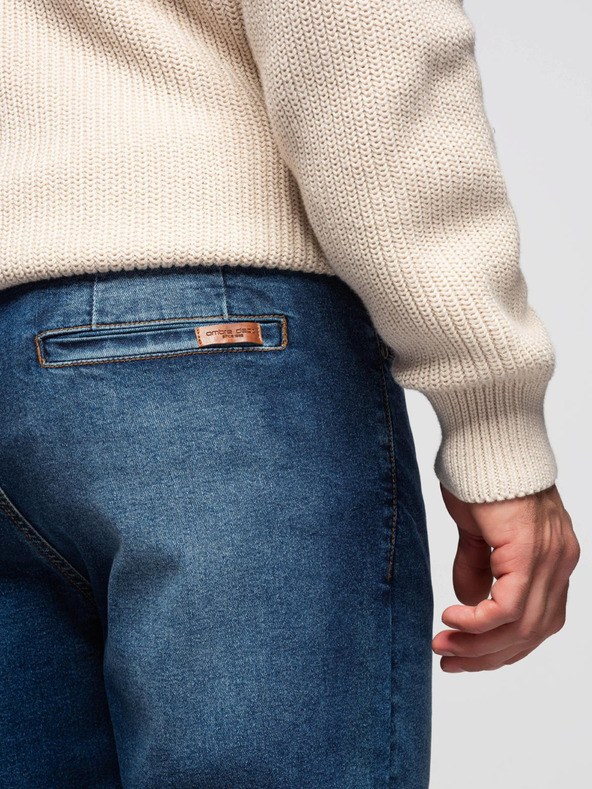 Ombre Clothing Мъжки дънкови панталони CARROT с износване - синьо V2 OM-PADP-0253 Ombre Clothing