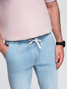 Ombre Clothing Мъжки дънкови панталони JOGGERS с перлив ефект - светло синьо V1 OM-PADJ-0267 Ombre Clothing