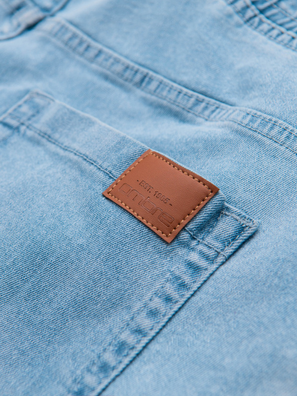 Ombre Clothing Мъжки дънкови панталони JOGGERS с перлив ефект - светло синьо V1 OM-PADJ-0267 Ombre Clothing