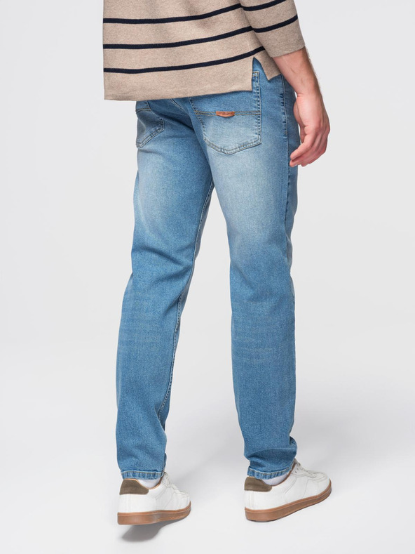 Ombre Clothing Мъжки дънкови панталони SLIM FIT с износване - светло синьо V1 OM-PADP-0255 Ombre Clothing