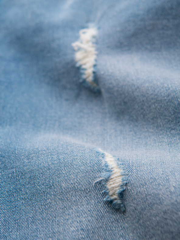 Ombre Clothing Мъжки дънкови панталони SLIM FIT с износване - светло синьо V1 OM-PADP-0255 Ombre Clothing