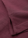 Ombre Clothing Мъжка поло тениска с декоративни бутонки - бордо V6 S1744 Ombre Clothing