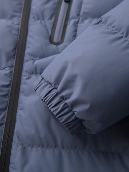 Ombre Clothing Мъжко затоплено стегнато яке с реглан ръкави - faded purple V6 OM-JAHP-0302 Ombre Clothing