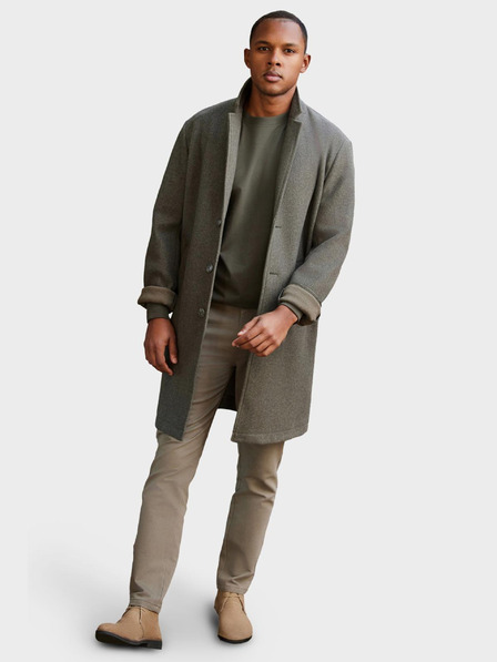 Ombre Clothing Мъжко лекo едноредно палто - графитно хаки V6 OM-COWC-0104 Ombre Clothing