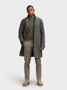 Ombre Clothing Мъжко лекo едноредно палто - графитно хаки V6 OM-COWC-0104 Ombre Clothing