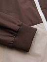 Ombre Clothing Мъжко лека яке regular fit с подплата и качулка - кафяво-бежово V1 OM-JANP-0242 Ombre Clothing