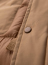 Ombre Clothing Мъжко дълго стегнато яке с големи джобове - бежово V2 OM-JALJ-0308 Ombre Clothing