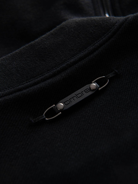 Ombre Clothing Мъжко яке бомбер с реглан ръкави - черно V1 OM-JANP-0159 Ombre Clothing
