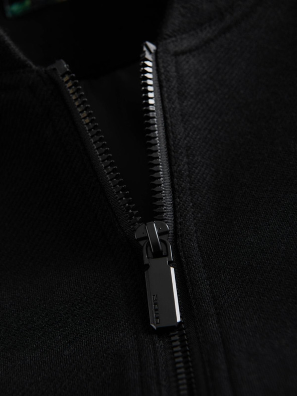 Ombre Clothing Мъжко яке бомбер с реглан ръкави - черно V1 OM-JANP-0159 Ombre Clothing