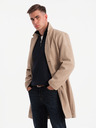 Ombre Clothing Мъжко лекo едноредно палто - бежово V7 OM-COWC-0104 Ombre Clothing