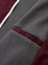 Ombre Clothing Мъжко лека яке regular fit с подплата и качулка - винено сиво V3 OM-JANP-0242 Ombre Clothing