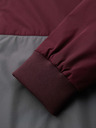 Ombre Clothing Мъжко лека яке regular fit с подплата и качулка - винено сиво V3 OM-JANP-0242 Ombre Clothing