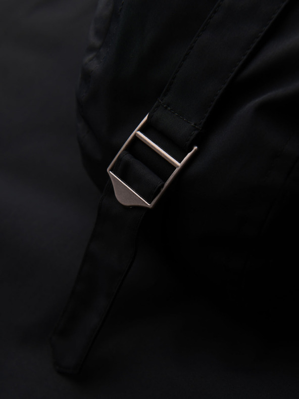 Ombre Clothing Класическо дълго мъжко яке парка - черно V6 OM-JAPJ-0313 Ombre Clothing