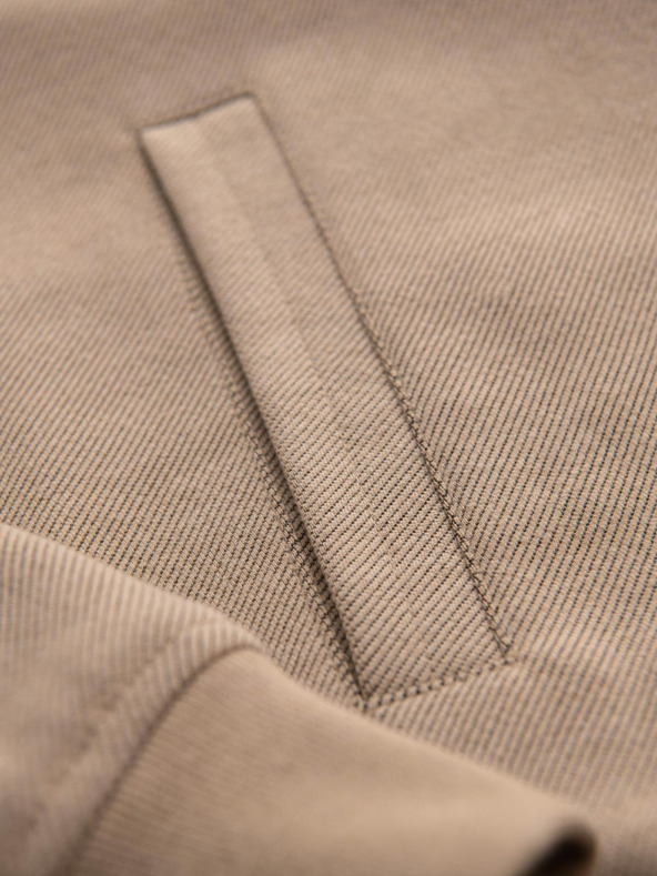 Ombre Clothing Мъжко яке бомбер с реглан ръкави - топло бежово V2 OM-JANP-0159 Ombre Clothing