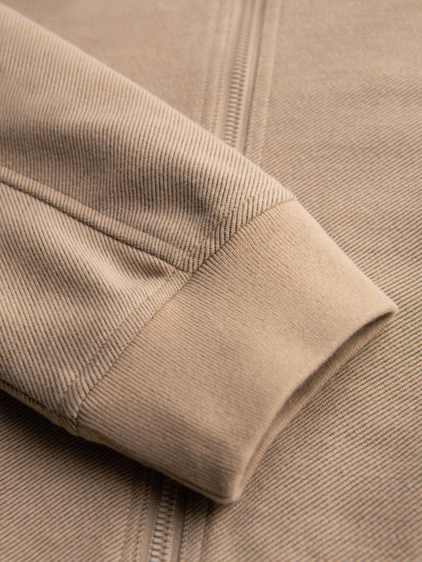 Ombre Clothing Мъжко яке бомбер с реглан ръкави - топло бежово V2 OM-JANP-0159 Ombre Clothing