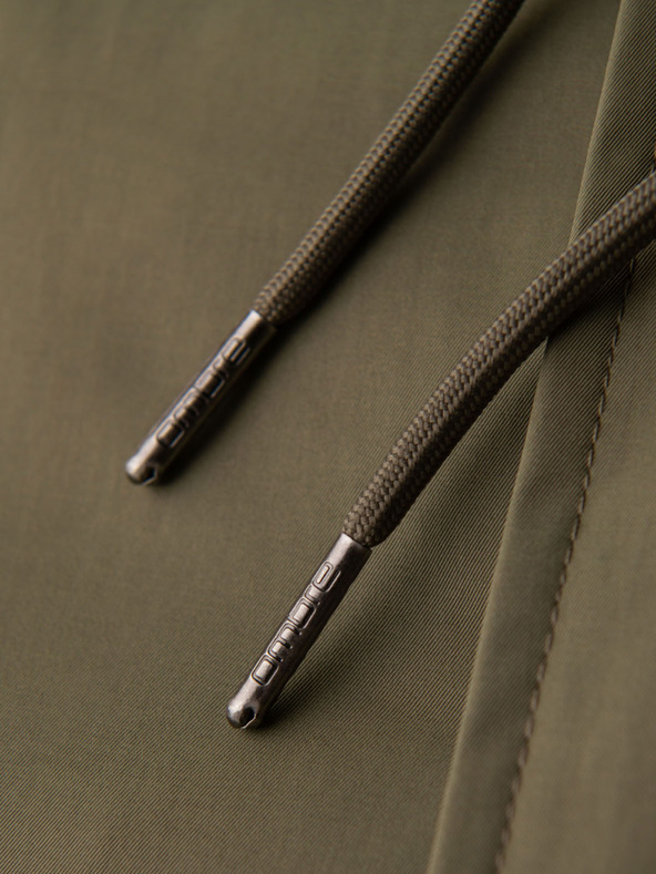 Ombre Clothing Мъжко класическо дълго яке парка - маслинозелено V3 OM-JAPJ-0313 Ombre Clothing