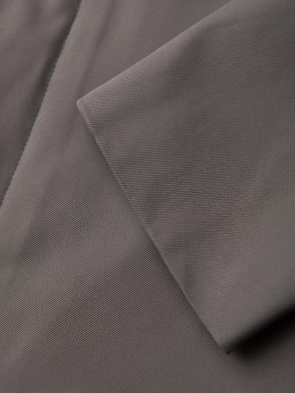 Ombre Clothing Мъжко минималистично палто със съемна жилетка - пепел V6 OM-COLC-0139 Ombre Clothing