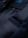 Ombre Clothing Елегантна мъжка паркa с джобове и качулка - тъмносиньо V2 OM-JAPJ-0287 Ombre Clothing