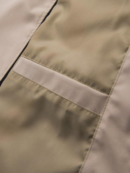 Ombre Clothing Мъжко функционално преходно яке с качулка - бежово V3 OM-JANP-0225 Ombre Clothing