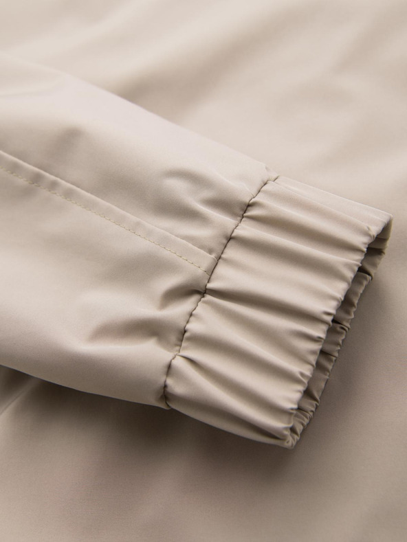 Ombre Clothing Мъжко функционално преходно яке с качулка - бежово V3 OM-JANP-0225 Ombre Clothing