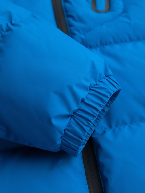 Ombre Clothing Мъжко затеплено прошивано яке с реглан ръкави - синьо V2 OM-JAHP-0302 Ombre Clothing