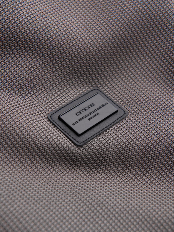 Ombre Clothing Мъжко яке с висок яка и флийс вътрешност - пепел V2 C645 Ombre Clothing