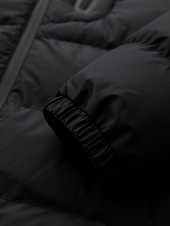 Ombre Clothing Мъжко прошивано затеплено яке с реглан ръкави - черно V4 OM-JAHP-0302 Ombre Clothing