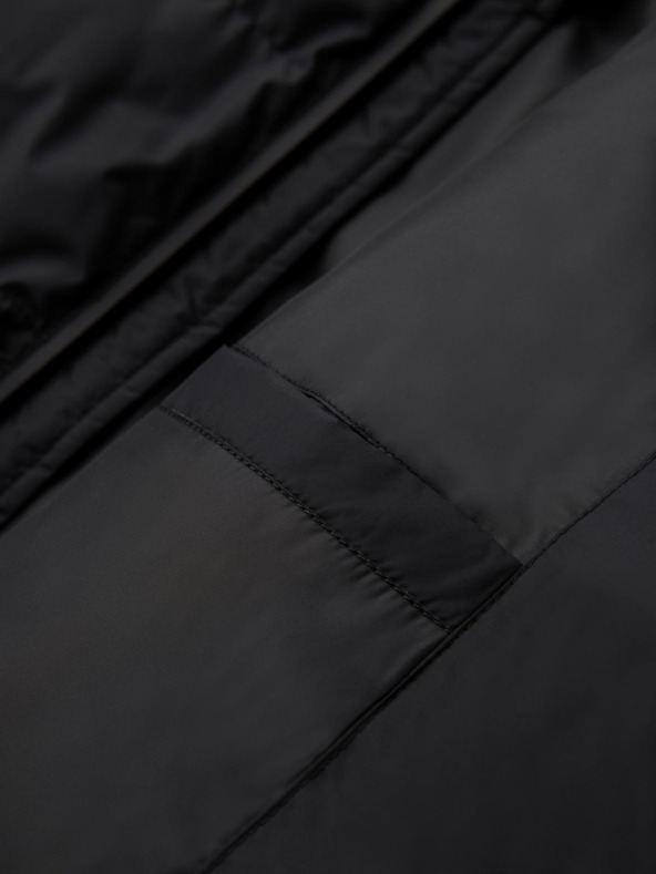 Ombre Clothing Мъжко прошивано затеплено яке с реглан ръкави - черно V4 OM-JAHP-0302 Ombre Clothing