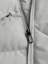 Ombre Clothing Мъжко прошивано яке с качулка - светло сиво V4 OM-JAHP-0252 Ombre Clothing