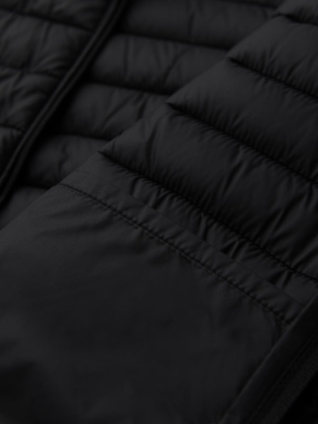 Ombre Clothing Класическо мъжко прошивано яке с джоб - черно V1 OM-JALP-0295 Ombre Clothing