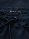 Ombre Clothing Мъжки спортни панталони с прави крачоли и гумени детайли - тъмносини V2 OM-PASK-0281 Ombre Clothing
