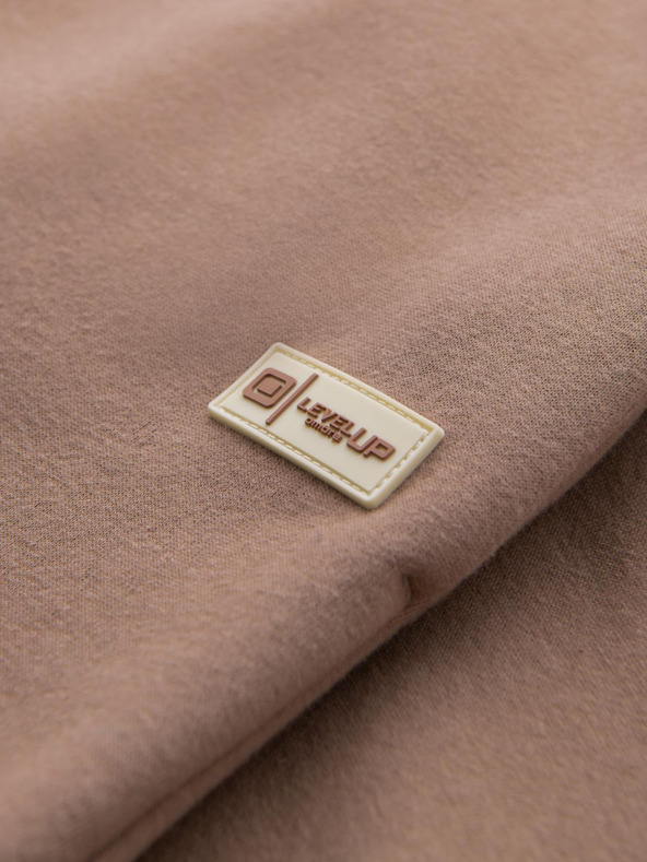 Ombre Clothing Класически унисекс спортни панталони с ребрирани маншети - кафяви V16 OU-PSBC-0100 Ombre Clothing