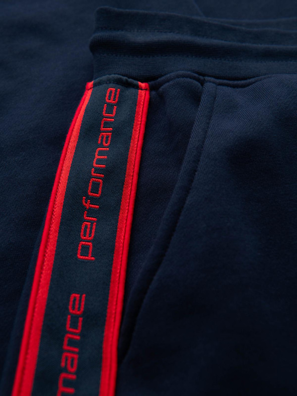 Ombre Clothing Мъжки спортни панталони с кант - тъмносини V3 OM-PASK-0284 Ombre Clothing