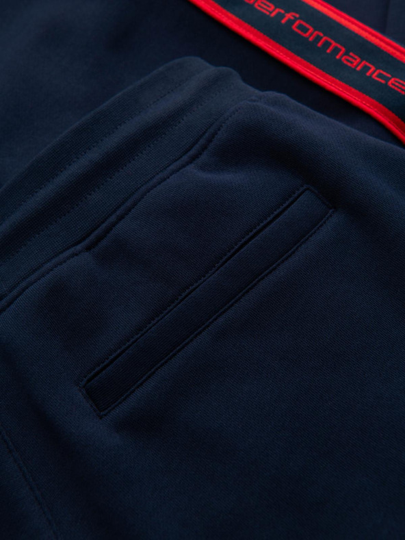 Ombre Clothing Мъжки спортни панталони с кант - тъмносини V3 OM-PASK-0284 Ombre Clothing