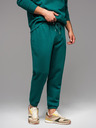 Ombre Clothing Класически унисекс спортни панталони с ребрирани маншети - тъмнозелени V17 OU-PSBC-0100 Ombre Clothing