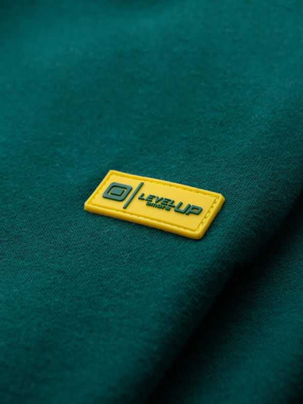 Ombre Clothing Класически унисекс спортни панталони с ребрирани маншети - тъмнозелени V17 OU-PSBC-0100 Ombre Clothing