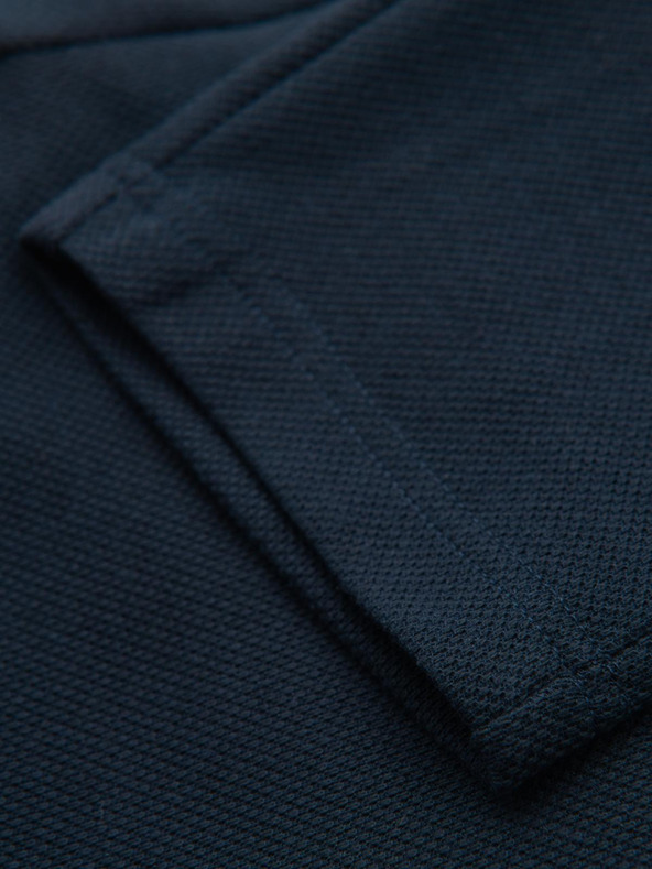 Ombre Clothing Мъжки плетени панталони с еластичен пояс - тъмносини V3 OM-PACP-0116 Ombre Clothing