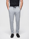 Ombre Clothing Мъжки плетени панталони с пружинен пояс - светлосив V1 OM-PACP-0116 Ombre Clothing