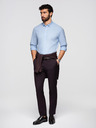 Ombre Clothing Мъжка класическа памучна риза REGULAR - синьо V1 K699 Ombre Clothing