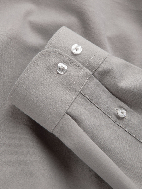 Ombre Clothing Мъжка риза класически regular fit крой - сива V1 K694 Ombre Clothing