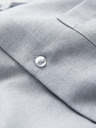 Ombre Clothing Мъжка риза класически regular fit крой - сиво меланж V2 K694 Ombre Clothing